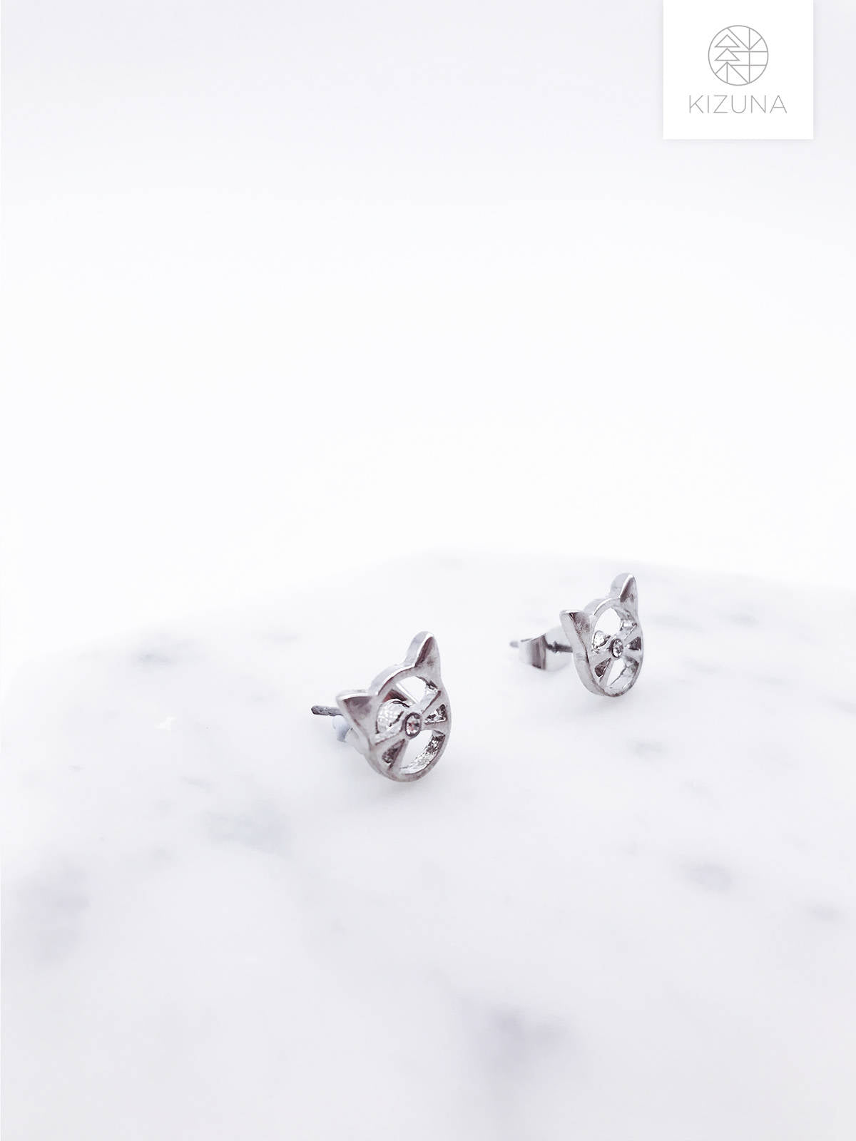 Minimalist Cat Stud Earrings