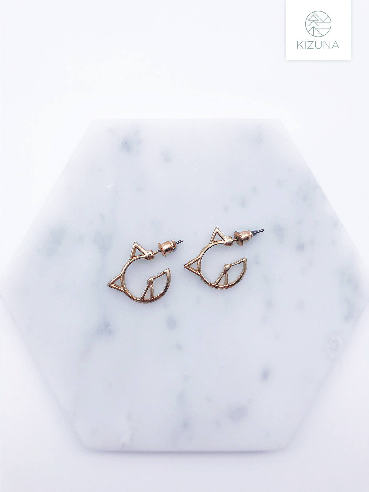 3D Cat Hoop Earrings