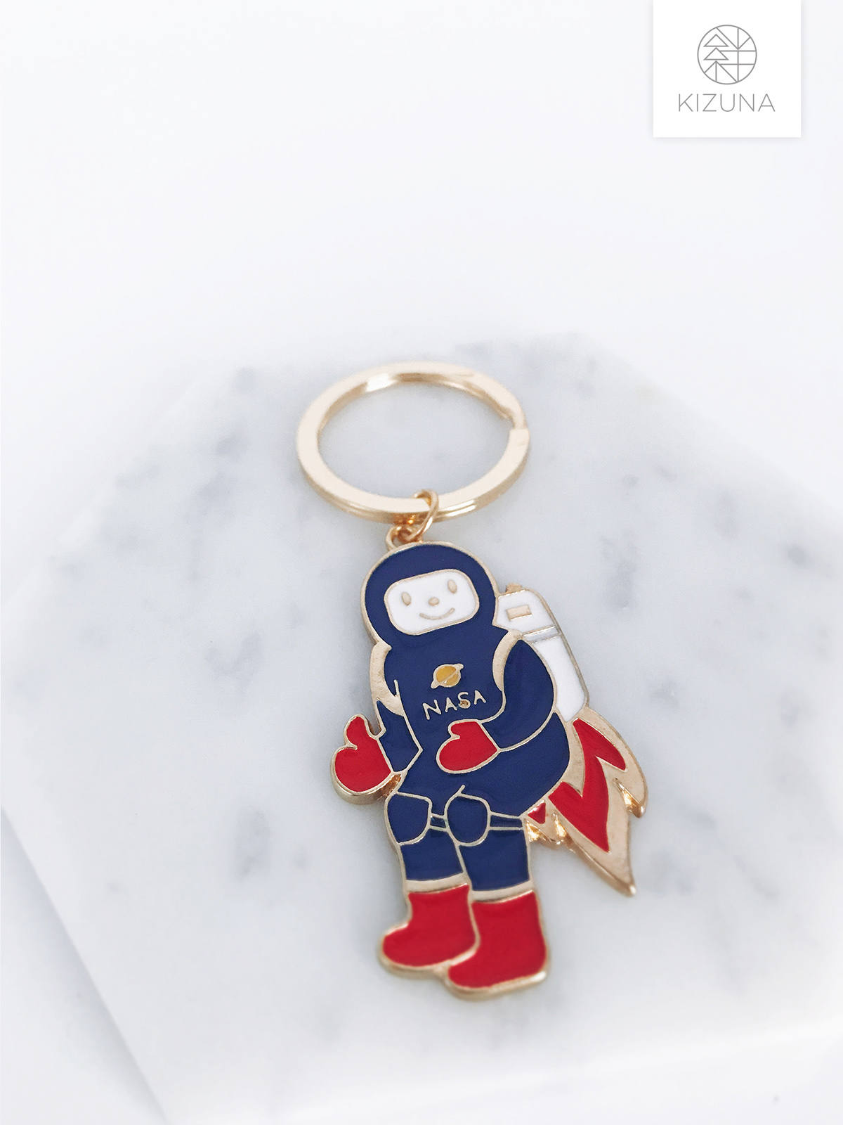 Astronaut Charm Keychain