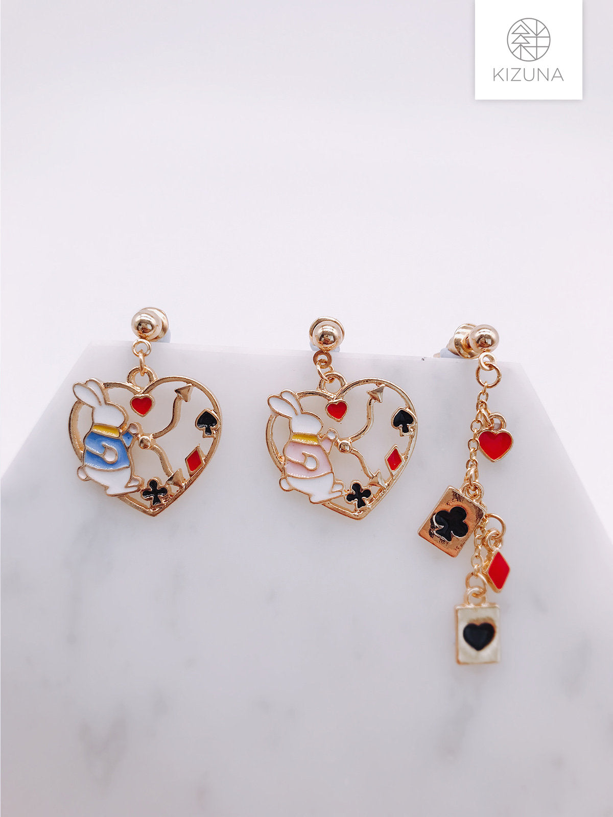 Alice in wonderland Mix & Match Earrings (Rabbit version)