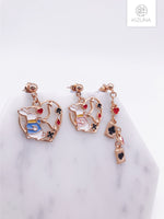 Load image into Gallery viewer, Alice in wonderland Mix &amp; Match Earrings (Rabbit version)
