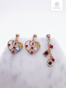 Alice in wonderland Mix & Match Earrings (Alice version)