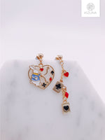 Load image into Gallery viewer, Alice in wonderland Mix &amp; Match Earrings (Rabbit version)
