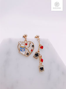 Alice in wonderland Mix & Match Earrings (Rabbit version)