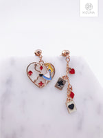 Load image into Gallery viewer, Alice in wonderland Mix &amp; Match Earrings (Alice version)
