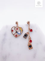 Load image into Gallery viewer, Alice in wonderland Mix &amp; Match Earrings (Alice version)
