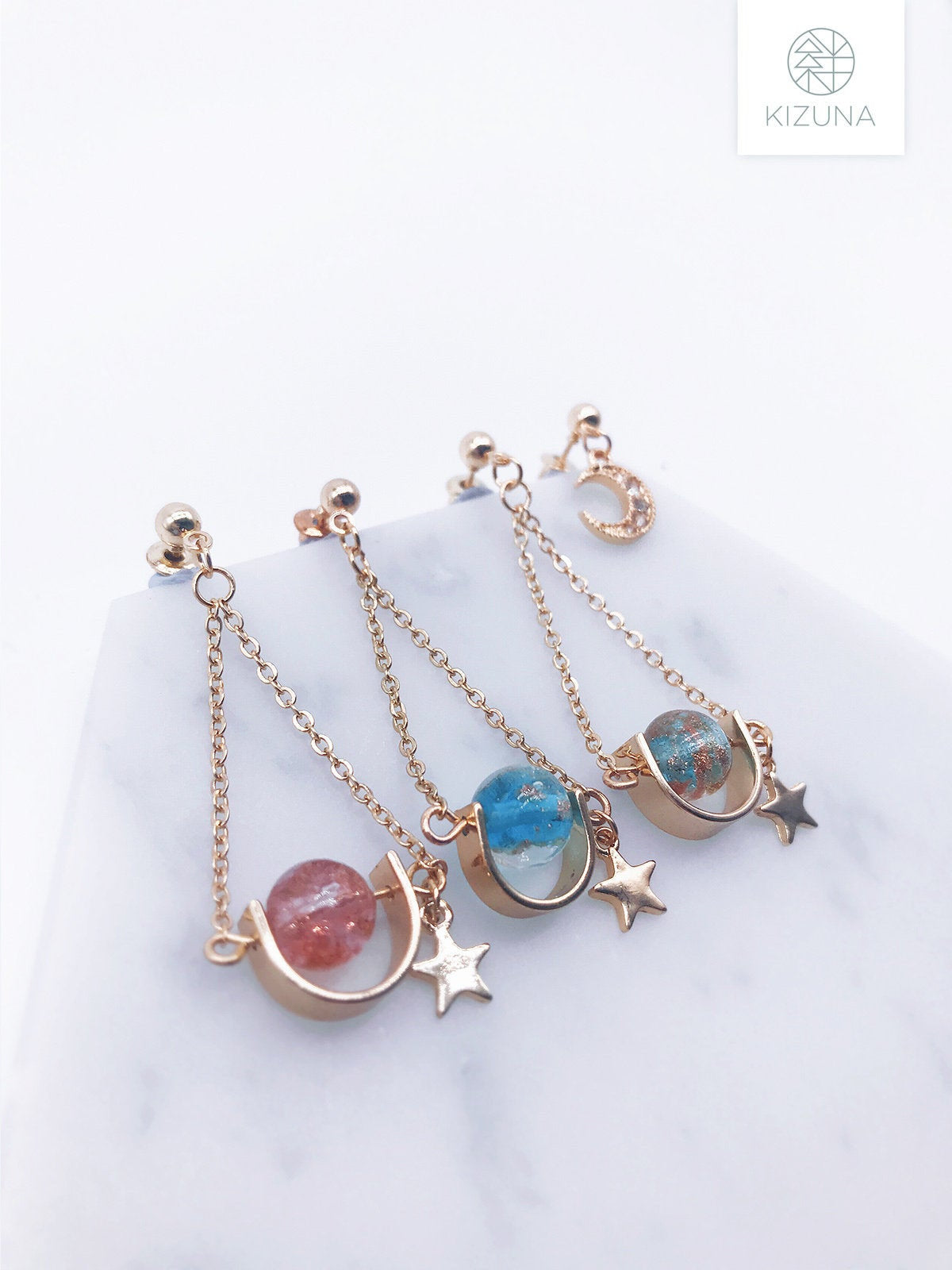 Rotatable Saturn Earring (3 Colors)