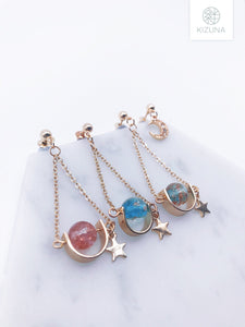 Rotatable Saturn Earring (3 Colors)