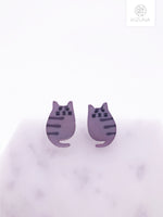 Load image into Gallery viewer, Cute Cat Stud Earrings (3 colors)
