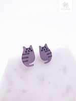 Load image into Gallery viewer, Cute Cat Stud Earrings (3 colors)
