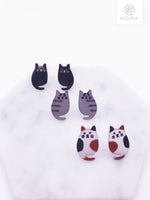 Load image into Gallery viewer, Cute Cat Stud Earrings (3 colors)
