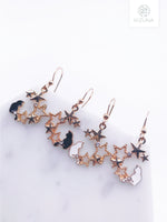 Load image into Gallery viewer, Space Cat Dangling Earrings (2 Colors)
