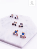 Load image into Gallery viewer, Minimalist Colorful Leather Stud Earring (3 Colors)
