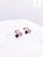 Load image into Gallery viewer, Minimalist Colorful Leather Stud Earring (3 Colors)
