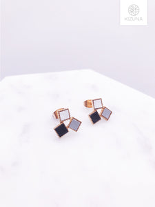 Minimalist Colorful Leather Stud Earring (3 Colors)