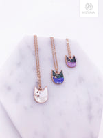 Load image into Gallery viewer, Galaxy Cat Necklace (3 Colors)
