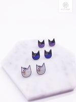 Load image into Gallery viewer, Galaxy Cat Stud Earrings (3 Colors)
