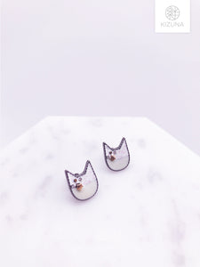 Galaxy Cat Stud Earrings (3 Colors)