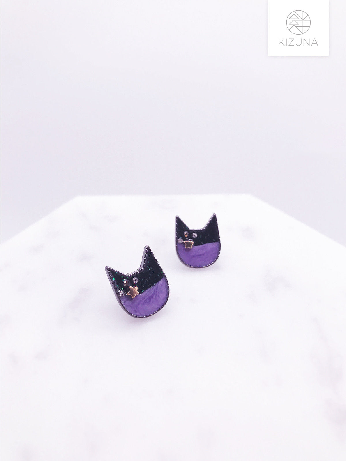 Galaxy Cat Stud Earrings (3 Colors)