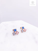 Load image into Gallery viewer, Minimalist Colorful Leather Stud Earring (3 Colors)
