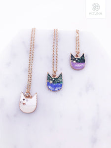 Galaxy Cat Necklace (3 Colors)