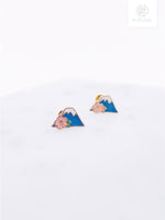 Load image into Gallery viewer, Japan Mt. Fuji Sakura Stud Earrings (2 Styles)
