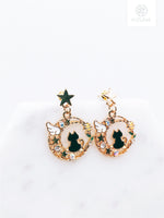 Load image into Gallery viewer, Space Cat Dangling Earrings (2 Colors)
