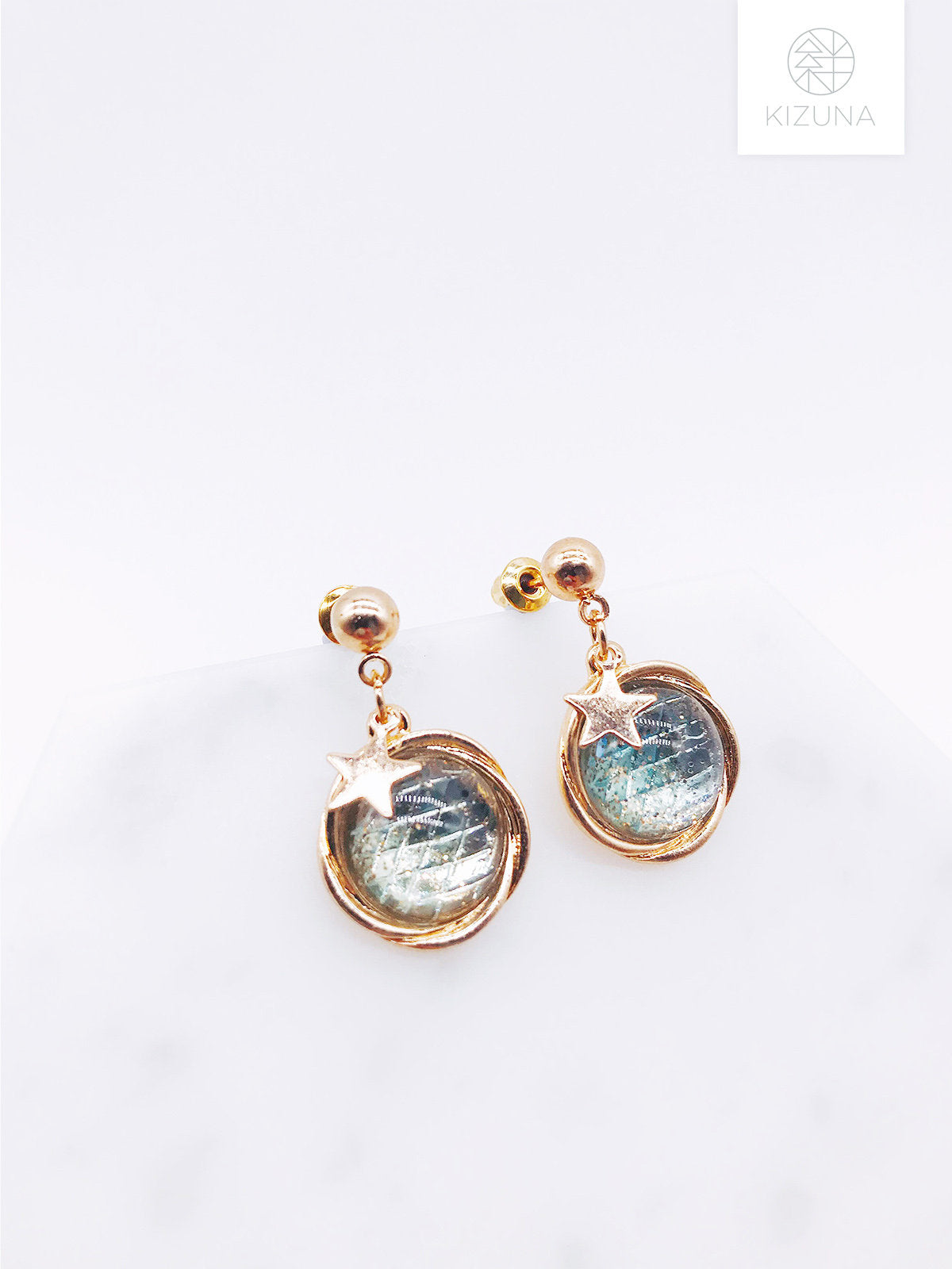 Rounded Galaxy Space Earring