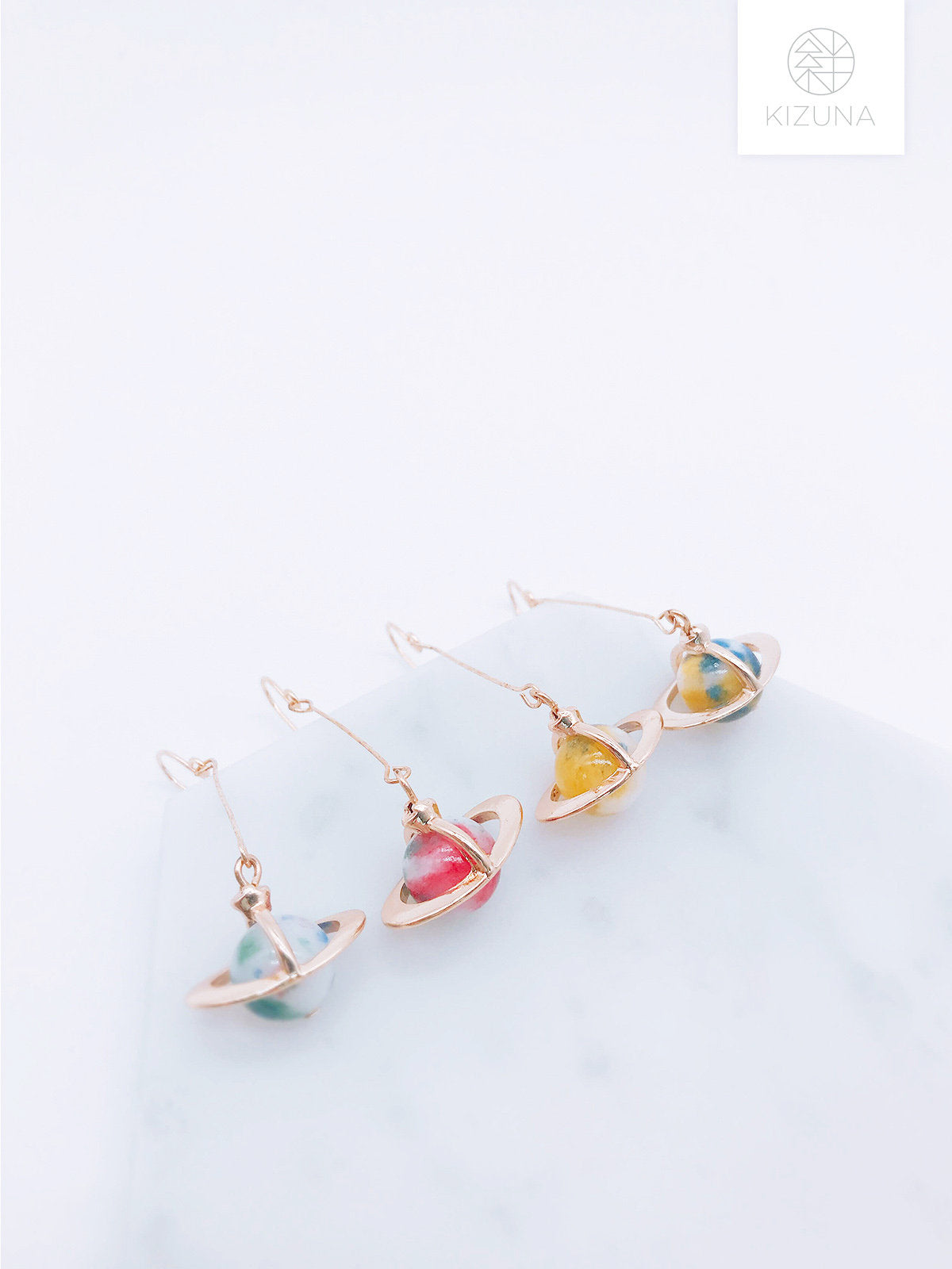 Saturn Drop Earrings (2 Colors)