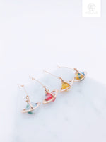 Load image into Gallery viewer, Saturn Drop Earrings (2 Colors)
