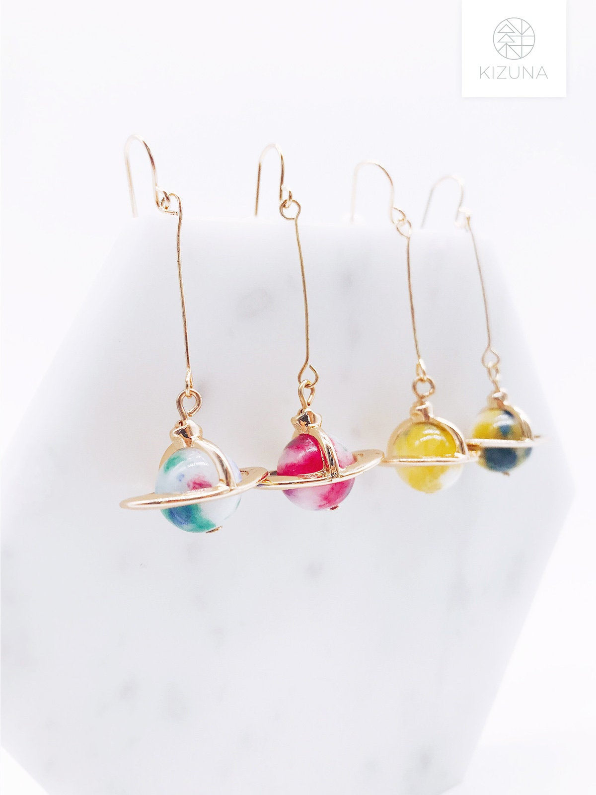 Saturn Drop Earrings (2 Colors)