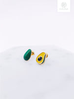 Load image into Gallery viewer, Breakfast Mix &amp; Match Earrings- Avocado &amp; Eggs
