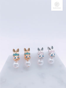 Rabbit Princess Earring w Pearl (2 Colors)