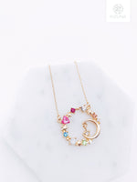 Load image into Gallery viewer, Sailor Moon Rounded Crystal Necklace
