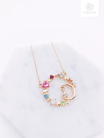 Load image into Gallery viewer, Sailor Moon Rounded Crystal Necklace
