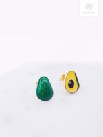 Load image into Gallery viewer, Breakfast Mix &amp; Match Earrings- Avocado &amp; Eggs
