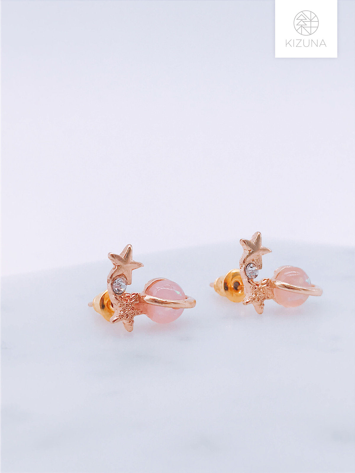 Saturn & Shiny Star Earrings