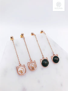 Sailor Moon Luna & Artemis Dangling Earrings