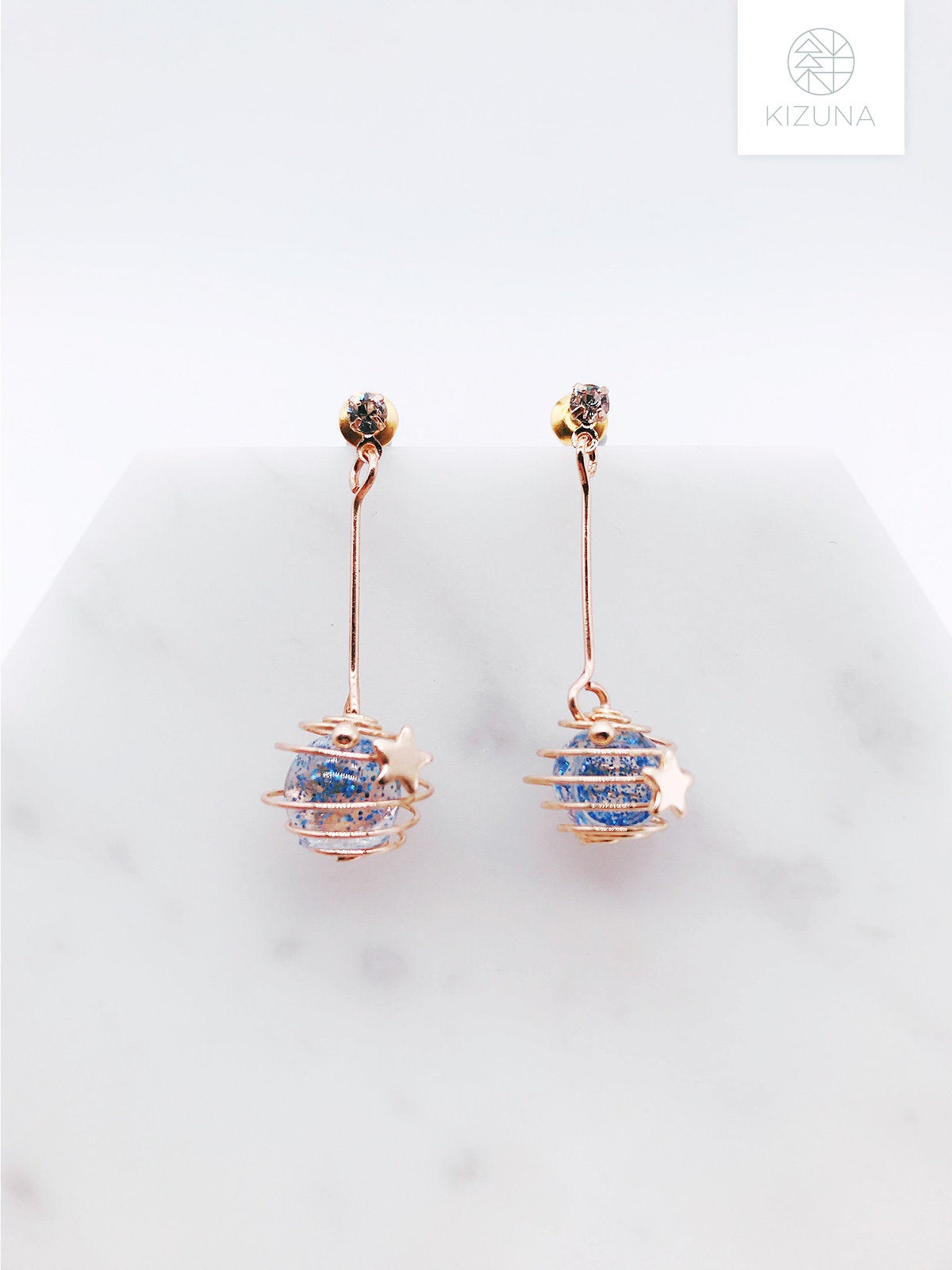 Globe Space Dangling Earrings