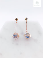 Load image into Gallery viewer, Globe Space Dangling Earrings
