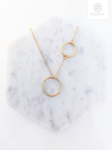 Minimalist Double Circle Necklace