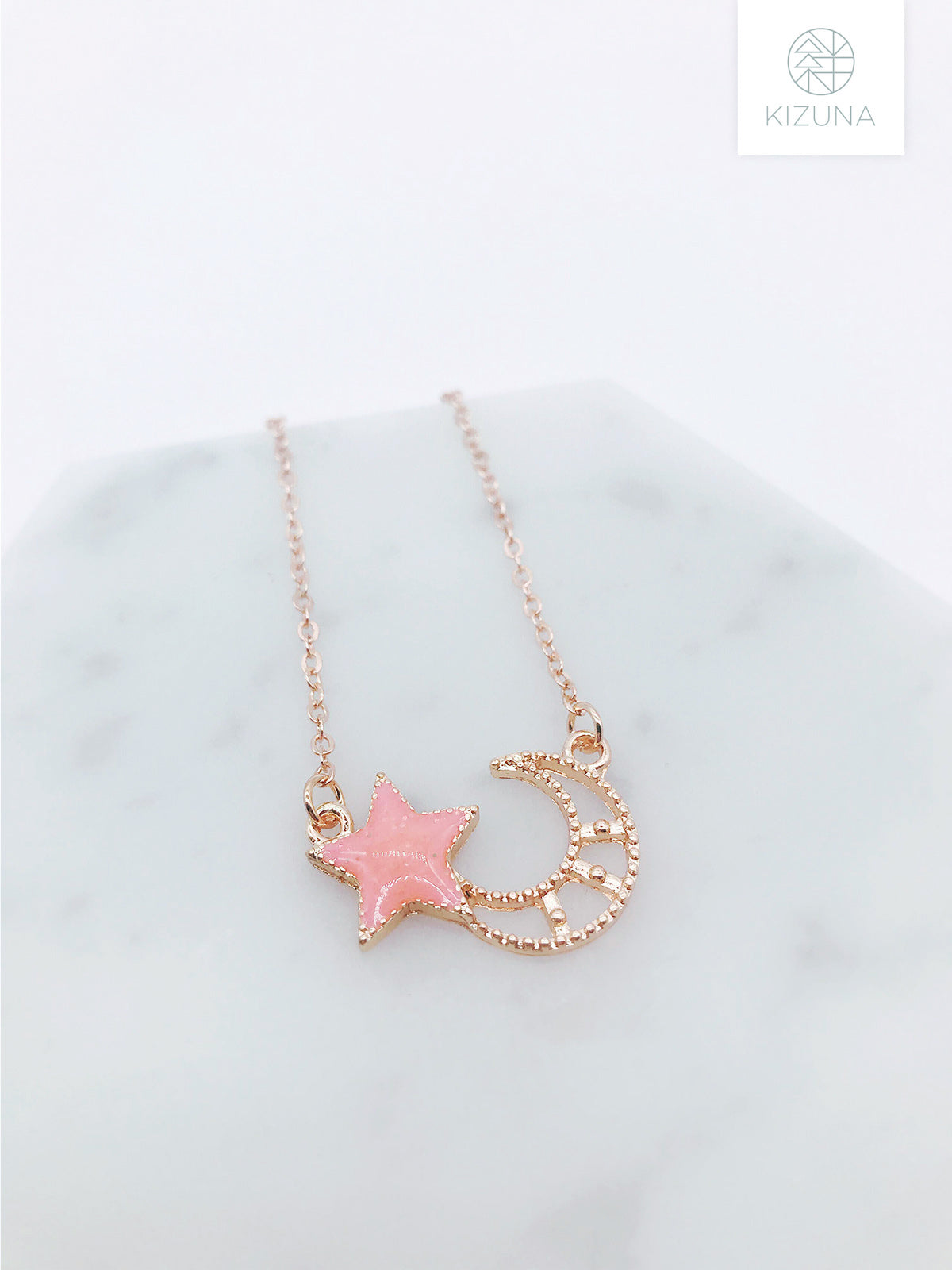 Galaxy Moon & Star Necklace (3 Colors)